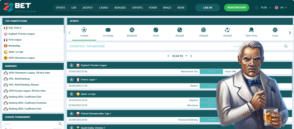 22Bet Betting Site