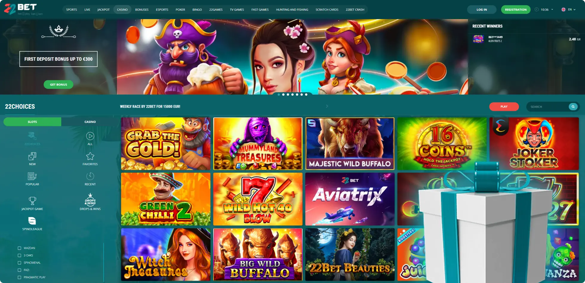 22Bet The Best Casino Slots